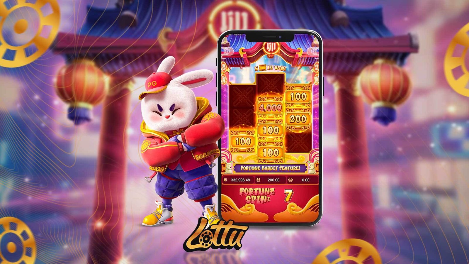 gameplay Fortune Rabbit na Lottu